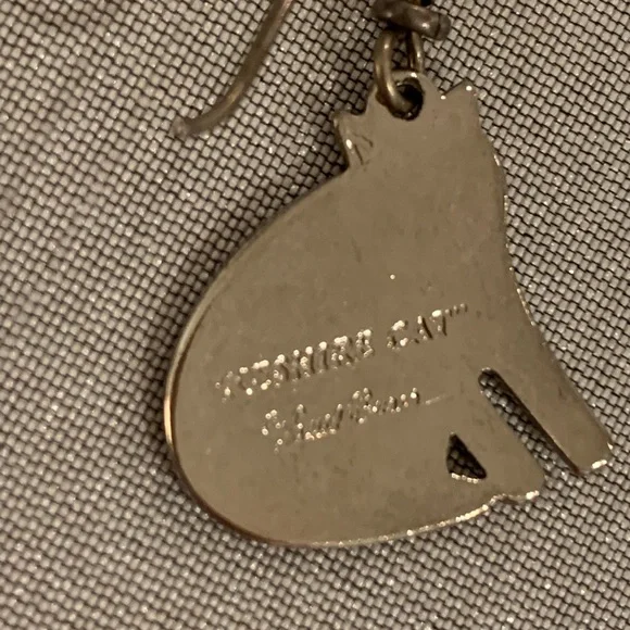 Vintage Laurel Burch Feshire Cat earrings - Picture 9 of 10